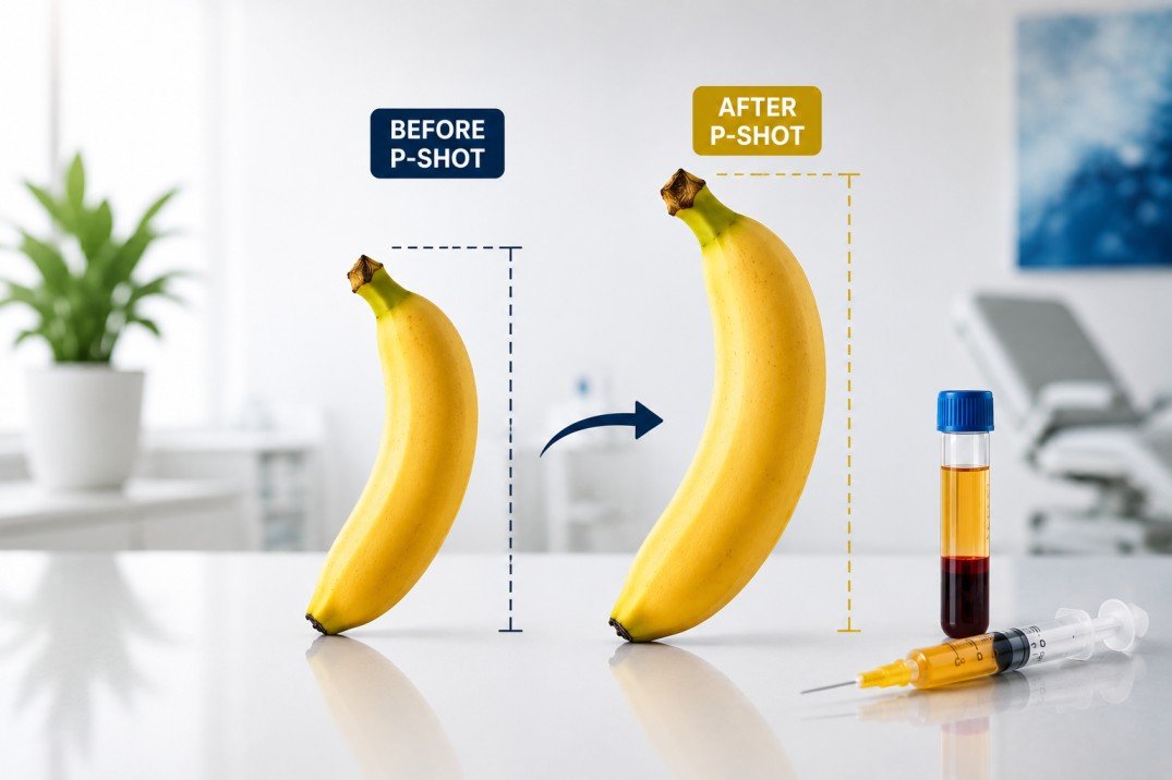 Before vs after results of p-shot