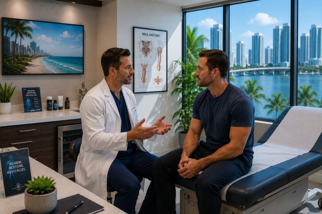 P-Shot treatment consultation in Miami, PRP therapy for men's sexual wellness