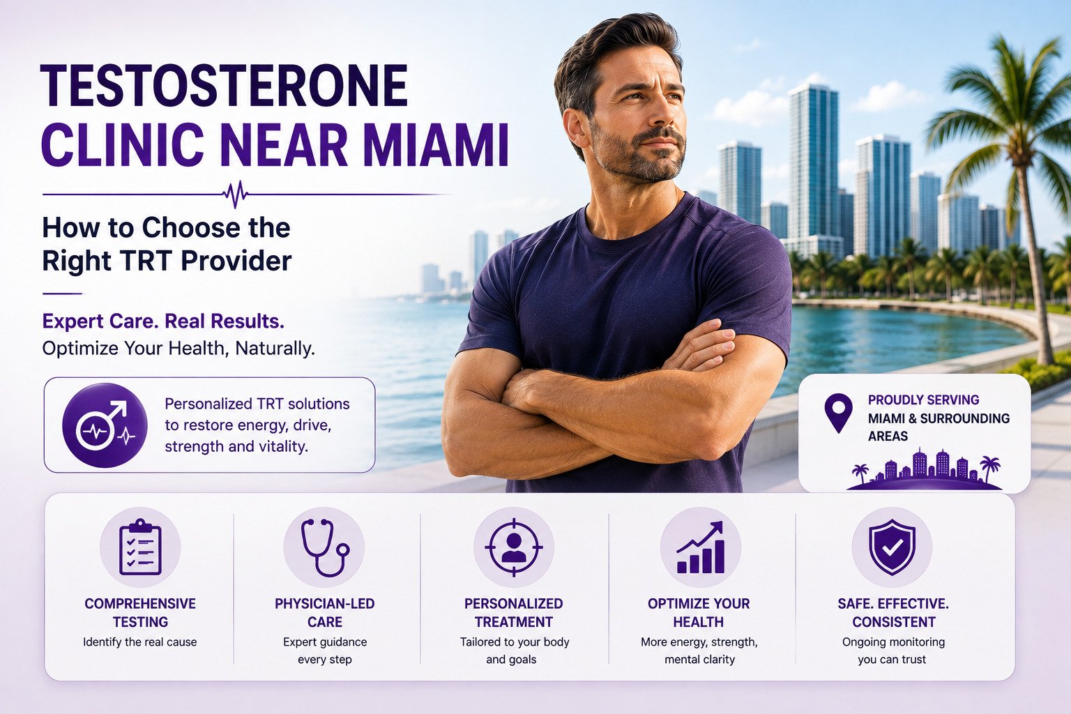 Testosterone clinic near Miami and TRT provider guide